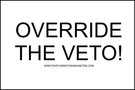 override  veto