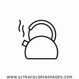 Coloring Kettle Dishes Pages sketch template