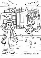 Malvorlage Ausmalen Bilder Feuerwehrauto Pompieri Camion Pompier Jungs Grafik Kinderbilder Lassen öffnen Fuoco sketch template