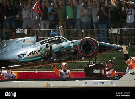 Stavelot Belgium 31st Aug 2019 Aftermath Of Lewis Hamilton 44