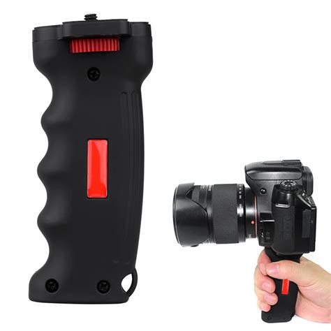 hand held camera grip camera handle  screw knob holder stabilizer  canon nikon digital