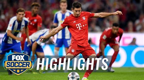 bayern munich vs hertha bsc berlin 2019 bundesliga highlights youtube