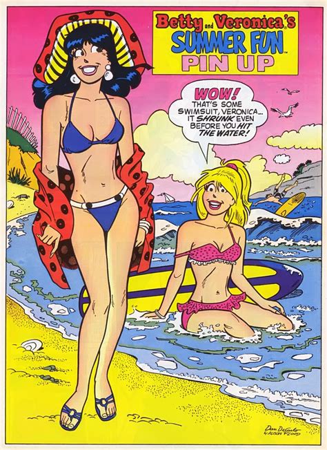 Betty And Veronica Summer Fun Bikini Pinup By Afroman69 On