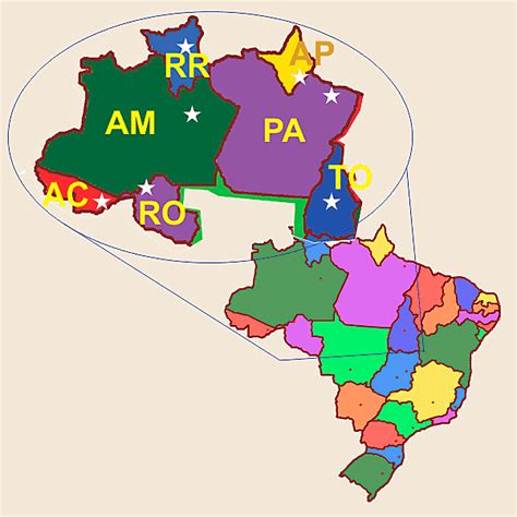Região Norte Estados Do Norte Brasileiro Pesquisa Escolar Uol Educação