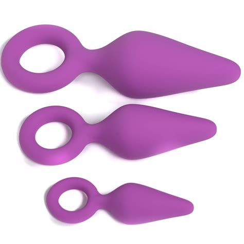 backdoor bliss 3 size beginner silicone butt plug training set sexy