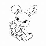 Bunny Coloring Baby Pages Easter Printable Cute Outline Print Bunnies Knuffle Adults Color Playboy Drawing Getcolorings Getdrawings Ai Colorings sketch template