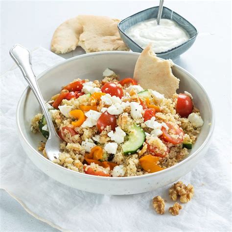 griekse quinoa recept voedsel ideeen quinoa recepten gezonde recepten