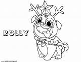 Coloring Pals Puppy Dog Pages Rolly Printable Kids sketch template