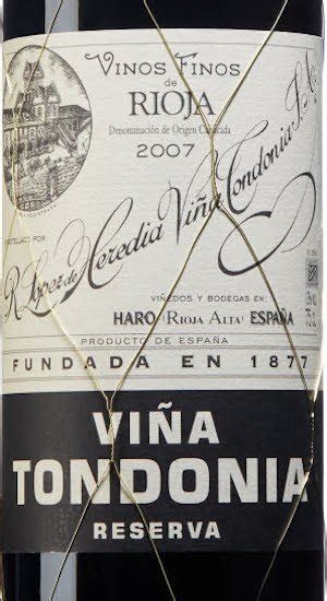 viña tondonia reserva 2007 fynd tillfälligt sortiment vinbetyget
