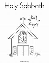 Coloring Sabbath Holy Church Built California Usa Print Twistynoodle sketch template