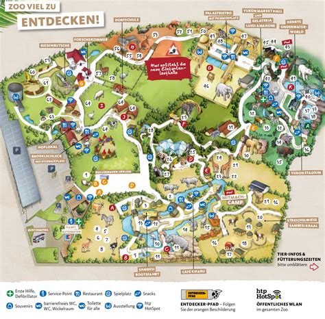 parkmaps parkplan plattegrond erlebnis zoo hannover