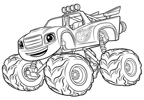 blaze monster truck coloring pages  getcoloringscom  printable