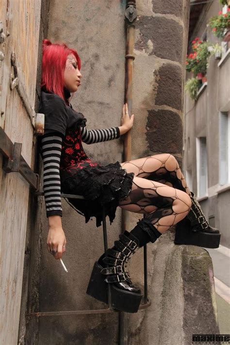 Goth Punk Emo ☥ Gothic Outfits Punk Girl Goth Outfits