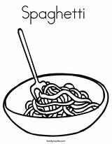 Spaghetti sketch template