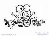 Coloring Pages Keroppi Sanrio Hello Kitty Frog Color Printable Keropi Sheets Mewarnai Castle Print Cartoons Library Getcolorings Gambar Colorings Popular sketch template