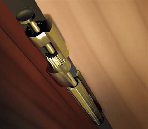 doorsaver  bumperless hinge pin door stop  polished brass finish