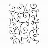 Embossing Swirl Darice Bkgrnd 25x5 sketch template