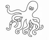 Octopus Coloring Clipart Pages Outline Drawing Kids Realistic Baby Color Printable Draw Easy Cute Clip Cartoon Sea Sheet Print Getdrawings sketch template