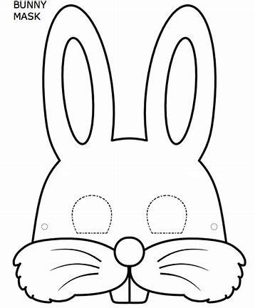 image result  rabbit face mask template mascara de animales