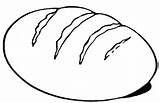 Bread Coloring Pages Colouring Color Loaf Clipart Kids Outline Eat Loaves Printable Template Clip Drawing Life Sheet Unleavened Slice Print sketch template