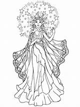 Angel Coloring Pages Printable Adults Angels Getcoloringpages Colouring Adult sketch template
