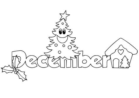 printable december christmas coloring page  print