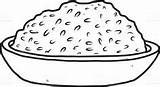 Coloring Pages Sheets Food Color Rice Clipart Clip sketch template