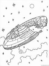 Wars Star Coloring Pages Space Coloring4free Ship Kids Related Posts sketch template