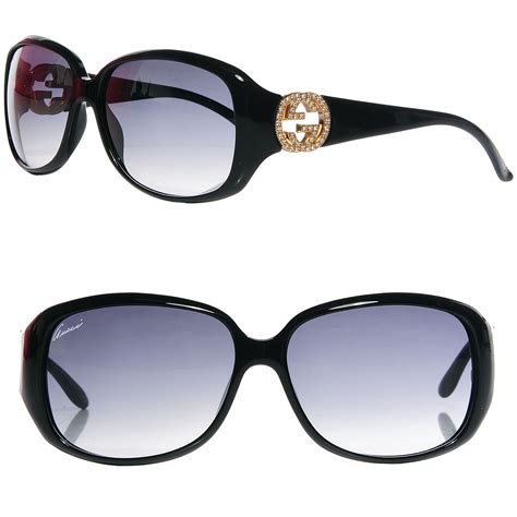Gucci Crystal Gg Sunglasses 3578 S Black 89147