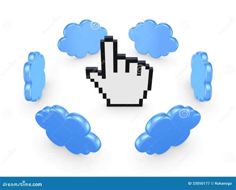 cloud computing concept stock image image  pointing