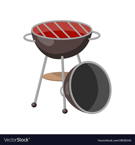barbecue party grill cartoon royalty  vector image