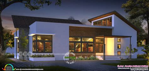 ultra modern single floor house design  lakhs kerala home design