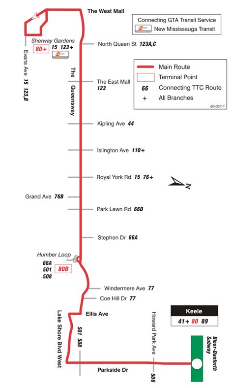 transit toronto image ttc   queensway  current map