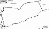 Yemen Maps Boundaries Blank Names sketch template