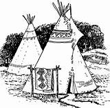 Teepee Clipart Indians Tipi Transparent Indian Webstockreview Big sketch template