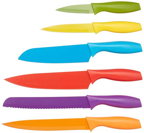 galleon amazonbasics  piece colored knife set