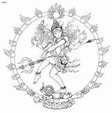 Shiva Lord Coloring Nataraja Pages Paintings Hindu Search Google Template Tattoo Divyajanani sketch template