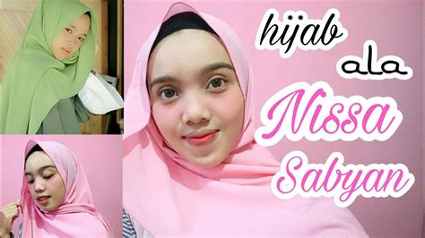 tutorial hijab pashmina ala nissa sabyan  style tutorial youtube