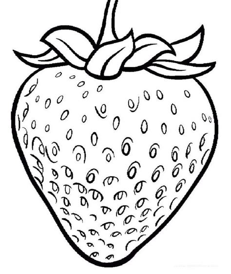 chosen illustrations  strawberry coloring pages fruit