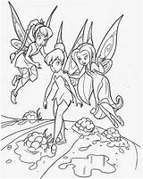 Tinkerbell Coloring Pages Clip Bell Tinker Printable sketch template