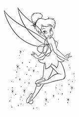 Tinkerbell Coloring Pages Disney Printable Kids Colouring Girls Sheets Uploaded User sketch template
