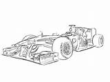 Coloring Ferrari Indycar Coloringhome sketch template