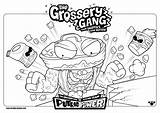Gang Grossery Coloring Pages Trash Pack Printable Color Print Activity Clean Team Getcolorings Via Getcoloringpages Shelter sketch template