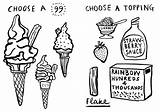 Ice Cream Colouring Van Book sketch template