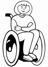 Wheelchair Coloring Fauteuil Roulant Dessin Clipart Edupics Printable Pages Large sketch template