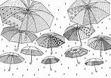 Rainy Umbrellas Paraplu Seizoen Vliegende Regenachtig Wolk Lucht Gcssi sketch template