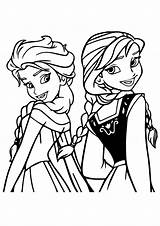 Elsa Colorare Pintar Pobarvanke Princesses Regno Ghiaccio Paracolorear sketch template