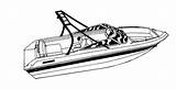 Boat Ski Colouring Pages Hull Jet Tower Construction Runabout Covers Line Carver Trending Days Last Colo sketch template