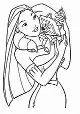 Pocahontas Coloring Pages Printable Kids sketch template