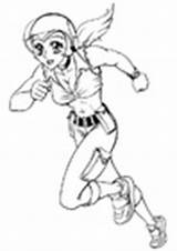 Running Coloring Girl Pages Edupics sketch template
